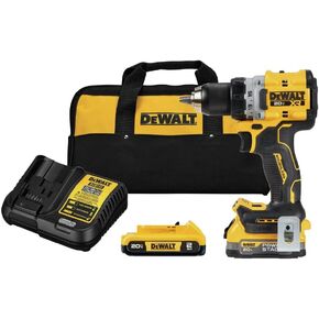 DEWALT 20V MAX* XR COMPACT DRILL/DRIVER WITH POWERSTACK BATTERIES (DCD800D1E1)