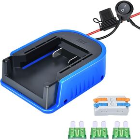 Wheels Battery Adapter for Kobalt 24V Max Battery with 14 AWG Wire Connector for KB624-03 KB524-03 KB424-03 KB224-03 for DIY Rc Car Toys, Robotics and Rc Truck