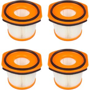 Replacement Filter Compatible with Shark WS642 WS632 WS620 WS630 WS632BLBRN WS632GDBRN Wandvac System Pet Ultra-Lightweight Powerful Cordless Stick Vacuum (4 Pack) Replace to Part # XFFWV360