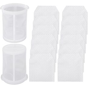 Cloth Filter Replacement for Makita T-03193 443060-3 Vacuum Model XLC02, XLC02ZB, XLC02ZW, XLC02RB1W, XLC02R1B, CL100D, LC01Z 18V Compact Lithium-Ion Cordless, 10 Cloth Filter and 2 Pre-filters