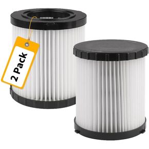 DCV580H DCV581H Replacement Filter for DEWALT DCV580H (Cordless) DCV581H DCV5801H 20V MAX Battery Wet Dry Vacuum, Washable & Reusable HEPA Filter, 2 Pack