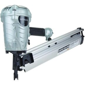 Hitachi NR90AES1 Framing Nailer, 2-Inch to 3-1/2-Inch Plastic Collated Full Head Nails, 21 Degree Pneumatic, Selective Actuation Switch, 5-Year Warranty (Discontinued by the Manufacturer)