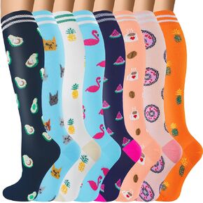 bropite Compression Socks for Women & Men 8 Pairs Circulation-Compression Socks 20-30 mmhg-Best for Running,Nurse,Travel,Yoga in Kuwait