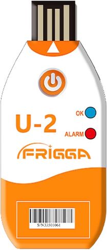 Frigga 2Pack USB Temperature Data Logger Single Use Temperature Recorder 100 Days High Accuracy Thermometer Monitor 14400 Points with PDF CSV Report, U2 in Saudi Arabia