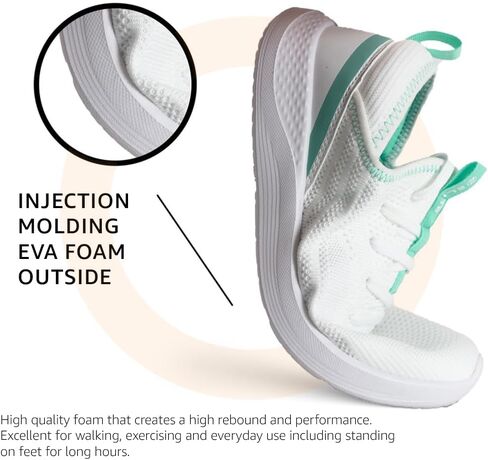 ELITE Women’s Shoes | Black, Grey, or White Sneakers for Women | Fits Comfortably | Great for Standing, Walking, The Gym, and Exercising | Lightweight and Breathable in Saudi Arabia