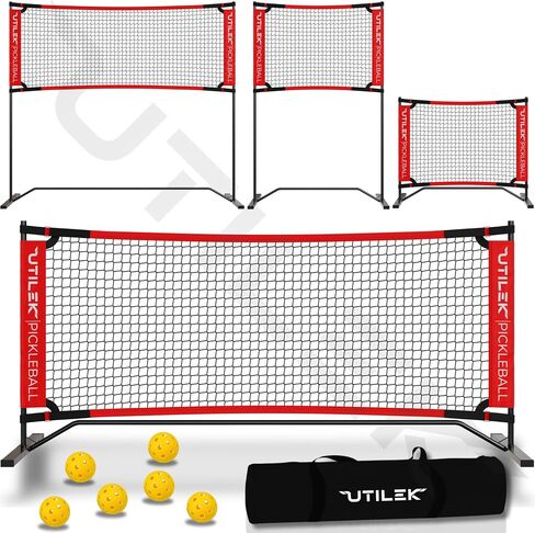 Mini Pickleball Net - Pickleball Rebounder Practice Dink Trainer - Training Nets to Master Dinks for Pickle Ball, Tennis, Badminton - Home Equipment Portable and Adjustable - Small Size in Saudi Arabia