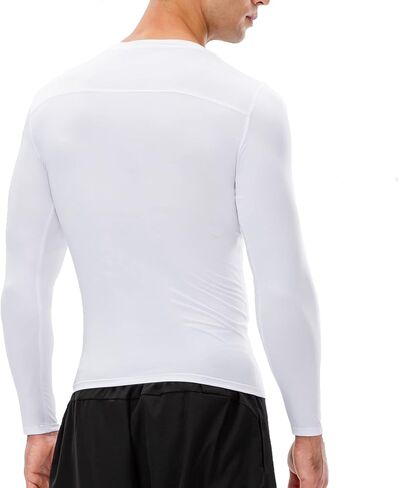 Queerier Men's Compression Shirts Long Sleeve Athletic Workout Shirt Baselayer Sports Cool Dry Undershirts Gym Thermal Tops in Kuwait