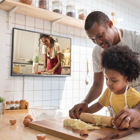 تلفزيون Westinghouse 24 بوصة مع مشغل DVD مدمج، 720p HD LED شاشة مسطحة صغيرة DVD Combo مع HDMI وUSB وأدوات تحكم أبوية، تلفزيون أو شاشة غير ذكية للمنزل أو المطبخ أو عربة التخييم RV in Saudi Arabia
