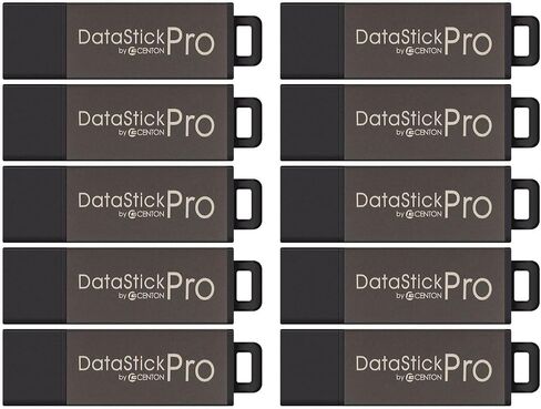 Centon Electronics DataStick Pro USB 2.0 Flash Drive, 2 GB, 100 USB Flash Drives, 100 Bulk Pack, Grey in Saudi Arabia