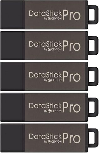 Centon Electronics DataStick Pro USB 2.0 Flash Drive, 2 GB, 100 USB Flash Drives, 100 Bulk Pack, Grey in Saudi Arabia