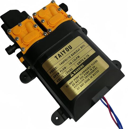 12V DC Diaphragm Fresh Water Spray Pump, 1.2 GPM (4.5 L/Min) 85 PSI, Self Priming Sprayer Pump with Pressure Switch for Caravan RV Marine Boat Lawn Car washing in Saudi Arabia