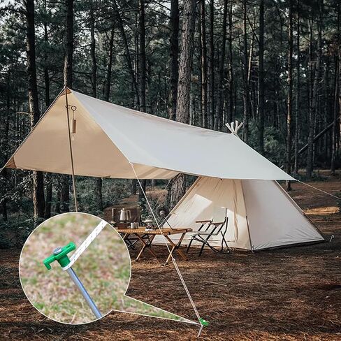12PCS Tent Stakes Heavy Duty Camping Stakes,AVOFOREST 7.1 Inch Non-Rust Metal Tent Pegs Ground Stakes Tent Spikes Camping,Garden,Hiking Orange in Saudi Arabia