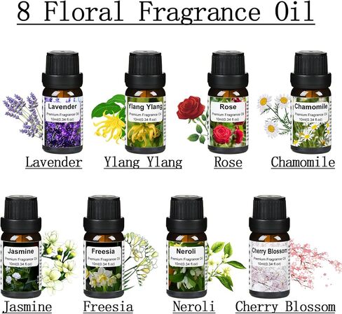 Fruity Fragrance Oil -Essential Oil Blend for Diffusers, Candle Making Includes Watermelon,Green Grape,Blueberry,Lemon,Mango,Strawberry,Coconut(10ml) in Saudi Arabia
