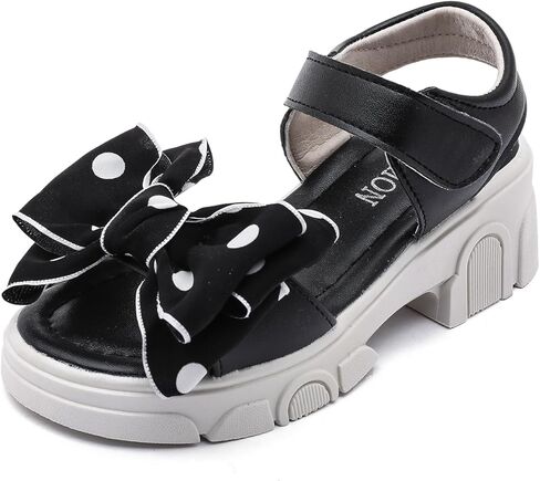 أحذية Komfyea Girl الصيفية اللطيفة ذات المقدمة الملتفة للأطفال الصغار ذات الزهور الناعمة المسطحة على الشاطئ in Kuwait