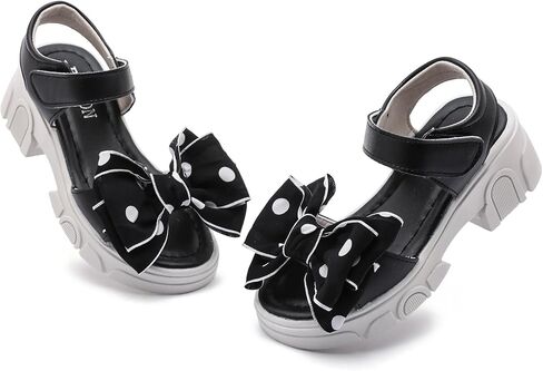 أحذية Komfyea Girl الصيفية اللطيفة ذات المقدمة الملتفة للأطفال الصغار ذات الزهور الناعمة المسطحة على الشاطئ in Kuwait