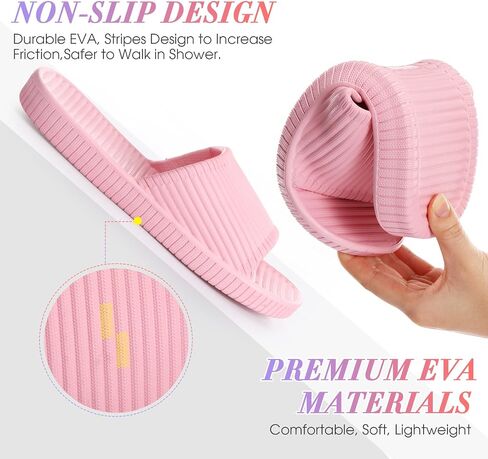 6 Pack Non Slip Shower Slides Lightweight Bath Slippers for Women & Men Pool Sandals for Home Hotel Gym Spa Pool in Saudi Arabia