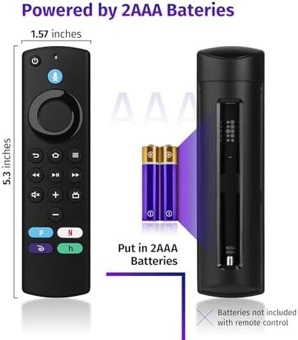 yalanle Replacement Voice Remote Control Fit for Fire AMZ Smart Stick TVs, Smart TVs Stick (2nd Gen,3r Gen,4K,4K Max), Smart TVs Cube Remote (1st and 2nd Gen) in Saudi Arabia