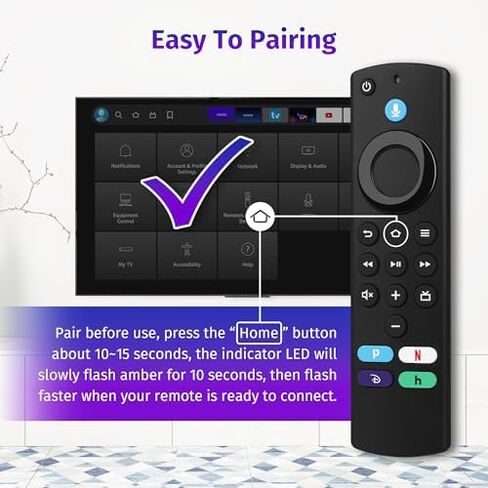 yalanle Replacement Voice Remote Control Fit for Fire AMZ Smart Stick TVs, Smart TVs Stick (2nd Gen,3r Gen,4K,4K Max), Smart TVs Cube Remote (1st and 2nd Gen) in Saudi Arabia