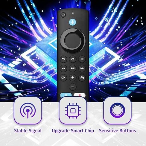 yalanle Replacement Voice Remote Control Fit for Fire AMZ Smart Stick TVs, Smart TVs Stick (2nd Gen,3r Gen,4K,4K Max), Smart TVs Cube Remote (1st and 2nd Gen) in Saudi Arabia