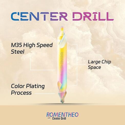 8 Pieces Center Drill Bit Set,M2 High Speed Steel,60-Degree Angle Center Drill Bits Kit Countersink Tools for Lathe Metalworking,Size 1.0 1.5 2.0 2.5 3.0 4.0 5.0 6.0 in Saudi Arabia