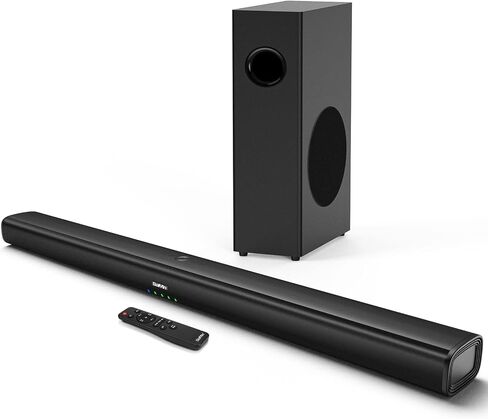 Saiyin Sound Bars for TV, 24 Inches Sound Bar with HDMI(ARC), Optical, AUX and Bluetooth Inputs, Soundbar for TV and Surround Sound System in Saudi Arabia