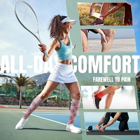 bropite Compression Socks for Women & Men 8 Pairs Circulation-Compression Socks 20-30 mmhg-Best for Running,Nurse,Travel,Yoga in Kuwait