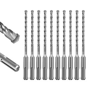 SALI Rotary Hammer Drill Bits 3/4"*12" 5 Pcs Rotary Hammer Drill Bits Concrete Masonry Hole Tool with Storage Case for Concrete, Stone, Brick