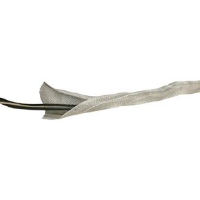 DESIGN ENGINEERING - RFI Shield Split Sleeve 1" x 36' Tinned Copper Wire Shielding Sleeve Includes 17. 5" Grounding Strap Flexible, Durable RFI/EMI Shielding