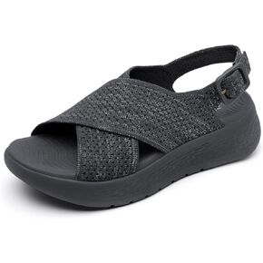 Rihero Women's Comfortable Walking Sandals Platform Sport Orthopedic Sandals with Arch Support
