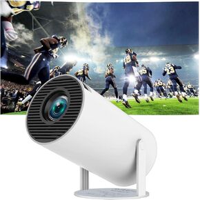 Mini Projector Portable Projector with WiFi and Bluetooth 130-Inch 1080P Support 200 ANSI 5G WiFi Auto Keystone Outdoor Home Projector