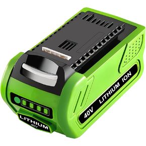 40V 6000mAh 29252 Replacement for Greenworks 40V Battery Lithium 29252 20202 22262 25312 25322 20642 22272 27062 Battery Compatible with GreenWorks G-MAX 40 Volt Cordless Power (Green) (Green)