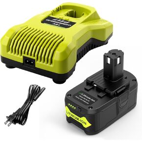 TREE.NB 18V 6.0AH Li-ion Battery Replacement for RYOBI One+ RB18L25 RB18L50 P108 P107 P104 P780 （2 Pack）