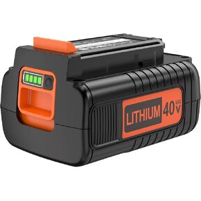 EDRF 40V MAX 2.0AH LITHIUM LITHIUM BUTTION PRATICTION لبطارية Black و Decker 40V ، متوافقة مع جميع أدوات الطاقة 40V MAX Black+Decker