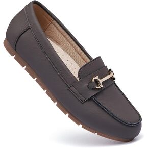 Genuine Leather Loafers for Women Driving Moccasins Business Casual Work Shoes Comfortable & Lightweight Womens Dress Flats Slip On Shoes in Saudi Arabia