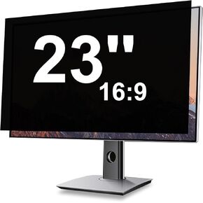23 Inch Privacy Screen for Monitor for Widescreen Monitor - Anti Glare - Blue Light Filter - Anti-Scratch Protector (16:9 Aspect ratio)