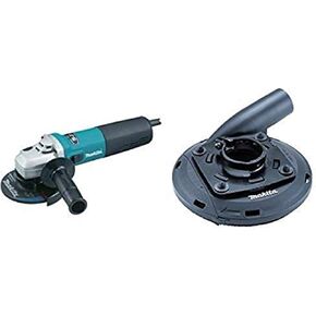 Makita 9565CV 120V Variable Speed Angle Grinder, 5-Inch with 4-1/2-Inch - 5-Inch Dust Shroud