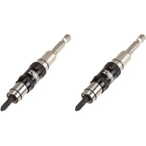 DEWALT DWPVTHLD Pivoting Bit Tip Holder with Ring, Silver (Pack of 2)