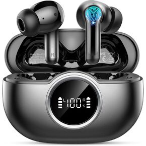 Wireless Earbuds, Bluetooth 5.4 Earbuds Hi-Fi Stereo Bass, 3.6g Mini Ear Buds Bluetooth Headphones Wireless, 4 ENC Noise Cancelling Mic, 36Hrs USB-C in-Ear Earphones, IP7 Waterproof for Android iOS