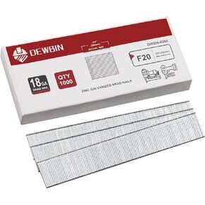 18 Gauge Brad Nails, 1000 Counts 3/4-inch 18 GA Brad Nails, Galvanized Nails for Nail Gun, Finishing Nail Gun Nails for Pneumatic, Electric Brad Nailer Gun