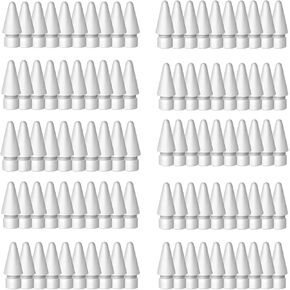 Replacement Tips Compatible with Apple Pencil 1st/2nd Gen, Pencil Nibs for iPad Pro Pencil 2/1 Gen (6-Pack)
