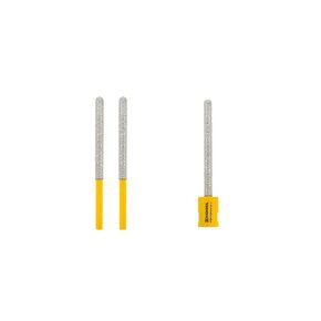 HIGHDRIL Tuck Point Pin Diamond Bit - 2pcs 4 5/8" Length x 1/4" Round Shank Diamond Glitter Bit for Wet/Dry Removing Old Mortar Grinding/Shaping Masonry,Stone,Concrete,Inside Corners