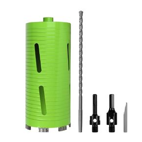 4-1/2" Dry Concrete Core Drill Bit Bundle with 2 Pcs Core Drill Bit Adapters & Pilot Bit