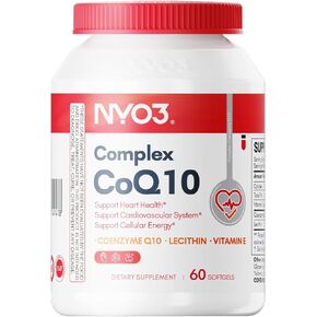 CoQ10 120 مجم 30 كبسولة هلامية، فيتامينات ومكملات الإنزيم المساعد Q10، ليسيثين الزنك السيلينيوم، دعم مضاد للأكسدة عالي الامتصاص لصحة القلب والطاقة، نباتي، خالي من الغلوتين، كمية تكفي لمدة 30 يومًا in Kuwait