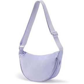Crescent Crossbody Bag for Women Lightweight Small Nylon Sling Bag with Adjustable Strap