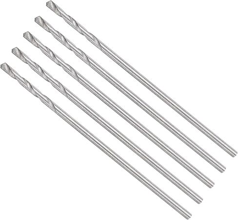 METALLIXITY Drill Bit (1/16") 6Pcs, 4241 High-Speed Steel Straight Shank Uncoated (Bright) 118° for Wood Plastic Iron Copper Aluminum Low Soft Metal in Kuwait