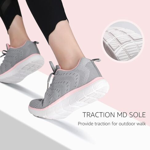 STQ Tennis Shoes Womens Sneakers Breathable Mesh Walking Shoes Arch Support Orthopedic Athletic Workout Gym Running Shoe for Travel Jogging Sports Cross Training in Kuwait