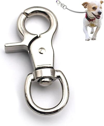 NIIIYTYB 2 Packs Trigger Snap Hooks Metal Clasp Hook Marine Grade Stainless Steel Heavy Duty Swivel Metal Clips Quick Release Lobster Clasp for Dog Leash Flag Pole Camera Straps Large Eye (2.65") in Saudi Arabia