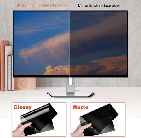 22 Inch Privacy Screen for Monitor for Widescreen Monitor - Anti Glare - Blue Light Filter - Anti-Scratch Protector with 16:10 Aspect ratio (2 PACK) in Kuwait