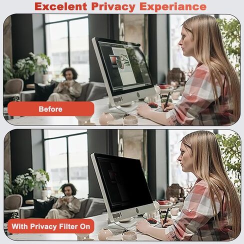 22 Inch Privacy Screen for Monitor for Widescreen Monitor - Anti Glare - Blue Light Filter - Anti-Scratch Protector with 16:10 Aspect ratio (2 PACK) in Kuwait