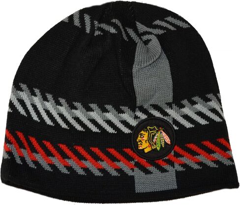 47 Hartford Whalers Old Time Hockey (OTH) Cuffless Rugby Stripe Beanie Hat - NHL Knit Skull Cap in Saudi Arabia